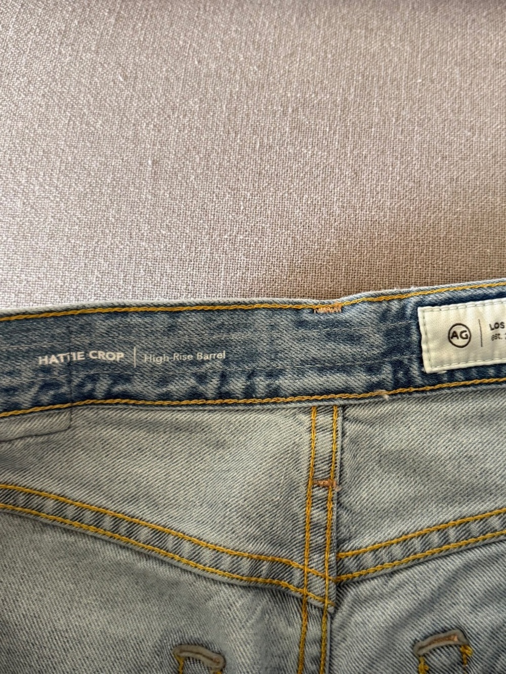 AG Hattie High Rise Barrel Crop Jeans - Picture 9 of 11